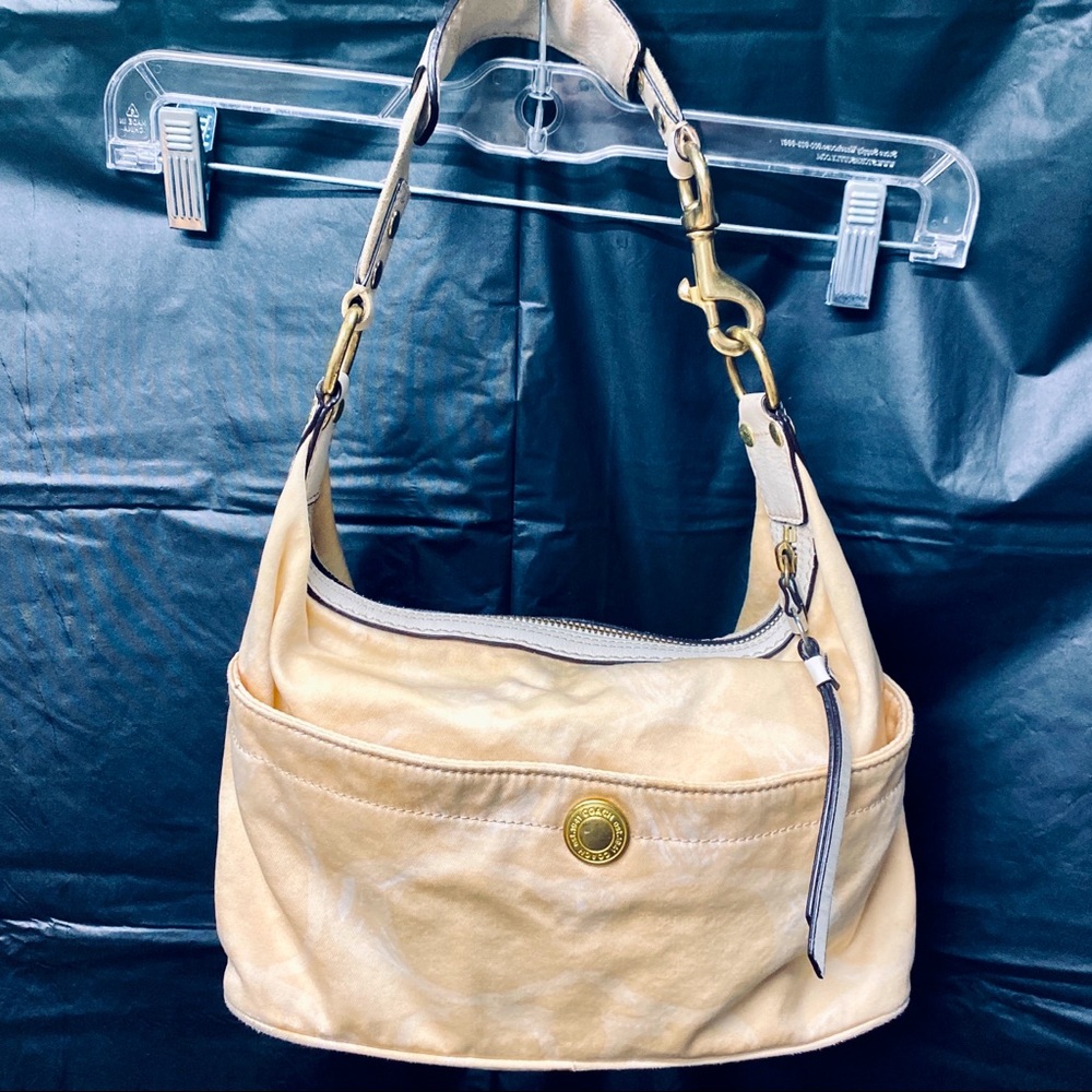 Cream Coach Bag